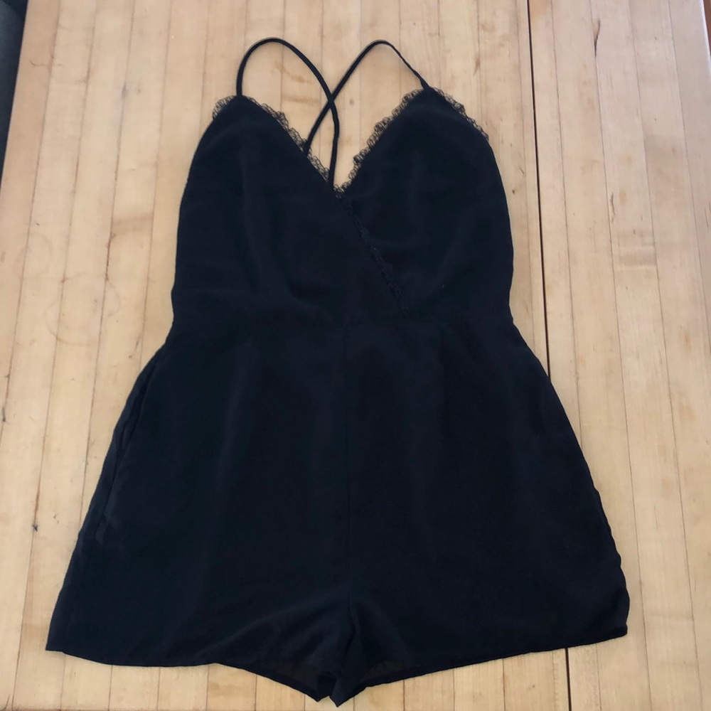 Black dressy romper